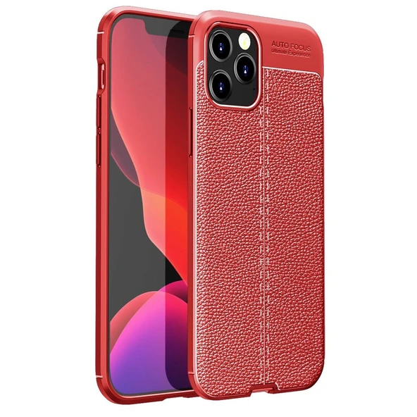 iPhone 12 Pro Max Uyumlu Kılıf Auto Focus Kapak - Kırmızı ürün görseli 1