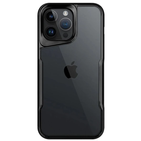 iPhone 15 Uyumlu Pro Max Kılıf Boyi Silikon Kapak - Siyah ürün görseli 1