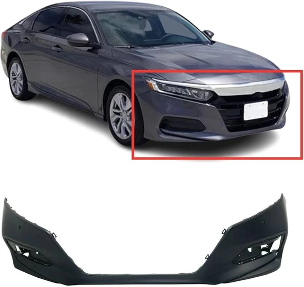 Honda Accord 2021-2024 Ön Tampon Astarlı Siyah - Sensör Delikli (Tyg) (Oem No:04711Tvaa11Zz) ürün görseli 1