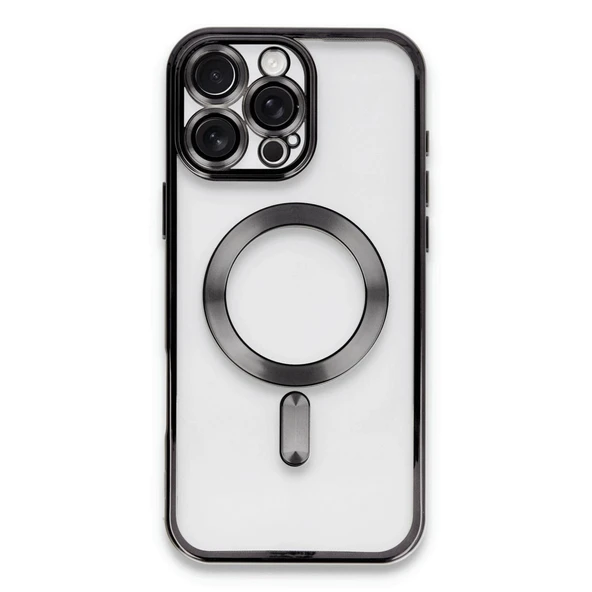 iPhone 16 Pro Uyumlu Kılıf Kross Magneticsafe Kapak - Siyah ürün görseli 1