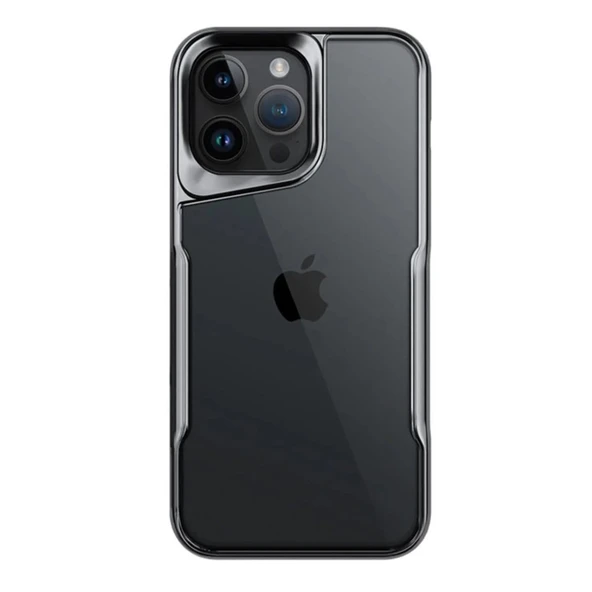 iPhone 15 Uyumlu Pro Kılıf Boyi Silikon Kapak - Titan Gri ürün görseli 1