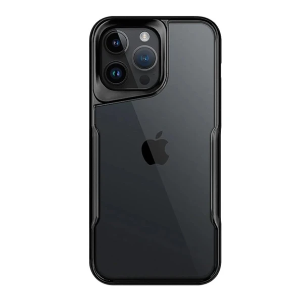 iPhone 15 Uyumlu Pro Kılıf Boyi Silikon Kapak - Siyah ürün görseli 1