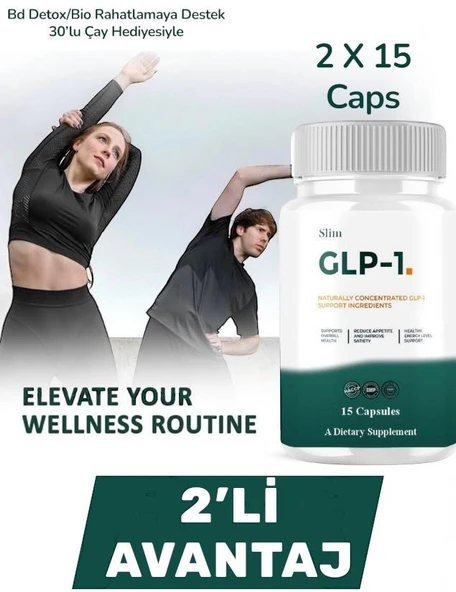 2 Kutu Glp-1 Takviye Edici Gıda 15 Caps Glp - 1 (Good Laboratory Practice) Detox ürün görseli 1
