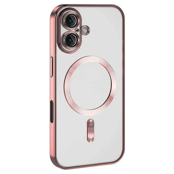 iPhone 16 Uyumlu Kılıf Kross Magneticsafe Kapak - Pembe ürün görseli 1