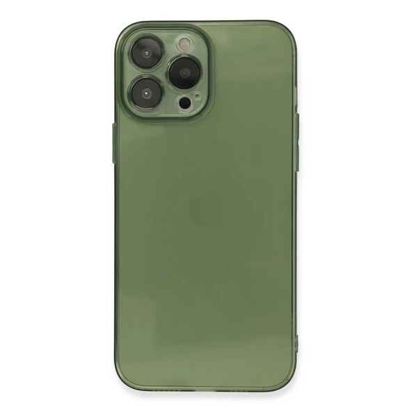 iPhone 13 Uyumlu Pro Kılıf Fly Lens Silikon - Yeşil ürün görseli 1
