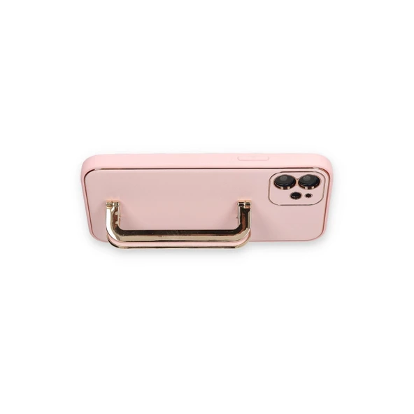 iPhone 12 Uyumlu Kılıf Coco Elit Kapak - Pembe - Resim 3