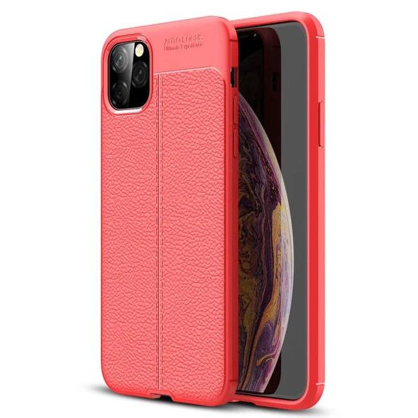 iPhone 11 Uyumlu Pro Kılıf Auto Focus Kapak - Kırmızı ürün görseli 1