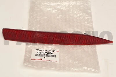 Toyota Corolla 2019-2024 Arka Tampon Reflektörü Sağ (Oem No:8191002220) ürün görseli 1