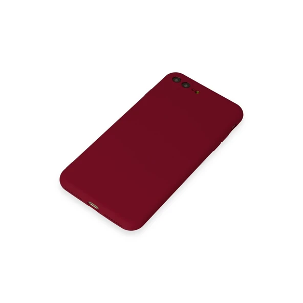 iPhone 7 Plus Uyumlu Kılıf First Silikon - Bordo - Resim 4