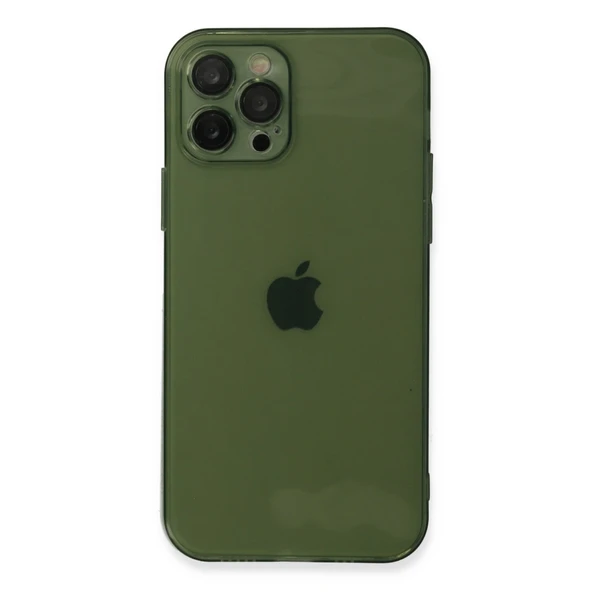 iPhone 12 Pro Max Uyumlu Kılıf Fly Lens Silikon - Yeşil ürün görseli 1