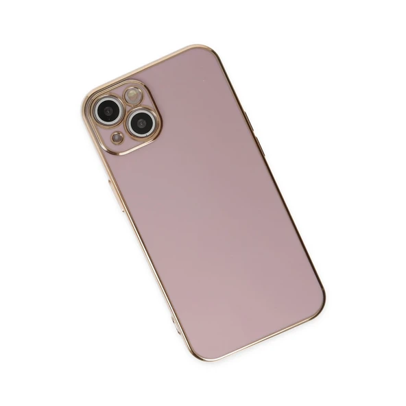 iPhone 14 Uyumlu Kılıf Volet Silikon - Mor - Resim 3