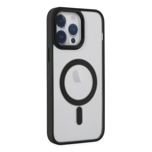 iPhone 14 Uyumlu Pro Kılıf Room Magneticsafe Silikon - Siyah ürün görseli 1
