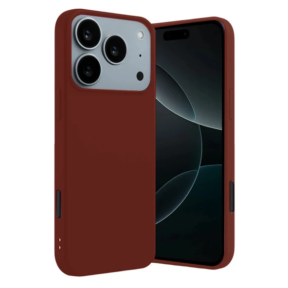 iPhone 17 Pro Uyumlu First Silikon - Bordo ürün görseli 1