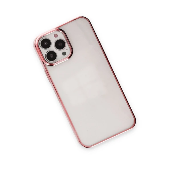 iPhone 14 Uyumlu Pro Max Kılıf Element Silikon - Pembe - Resim 3