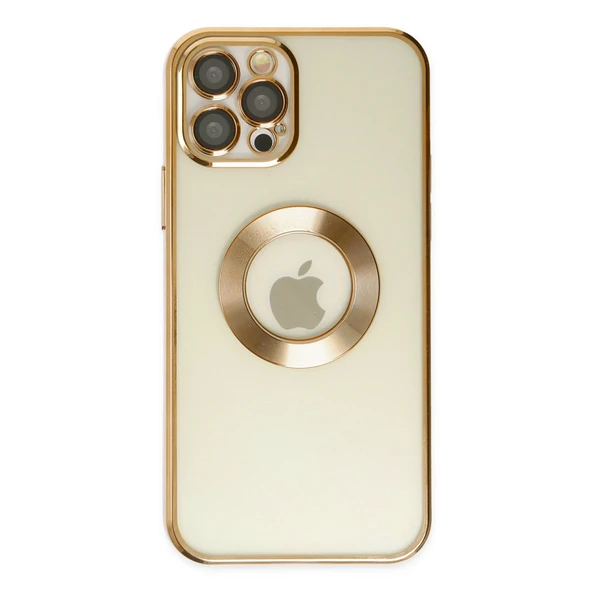 iPhone 12 Uyumlu Pro Kılıf Slot Silikon - Gold ürün görseli 1