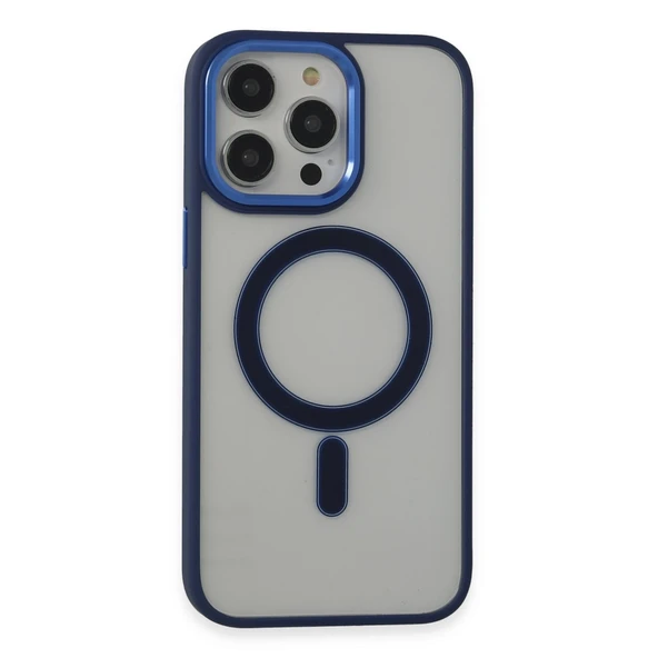 iPhone 15 Uyumlu Pro Max Kılıf Room Magneticsafe Silikon - Lacivert ürün görseli 1