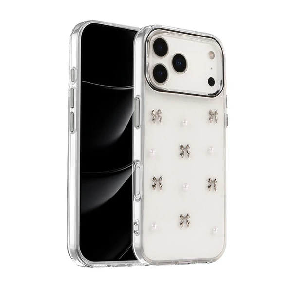 iPhone 17 Pro Max Uyumlu Fiyonk Desenli Kapak - Desen 8 ürün görseli 1