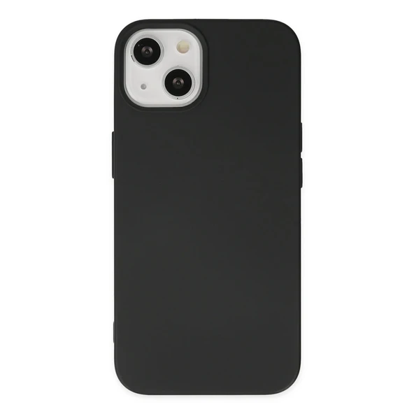 iPhone 15 Uyumlu Plus Kılıf Nano İçi Kadife Silikon - Siyah ürün görseli 1