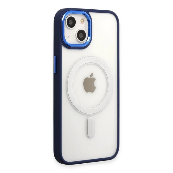 iPhone 15 Uyumlu Pro Kılıf Room Magneticsafe Silikon - Lacivert ürün görseli 1
