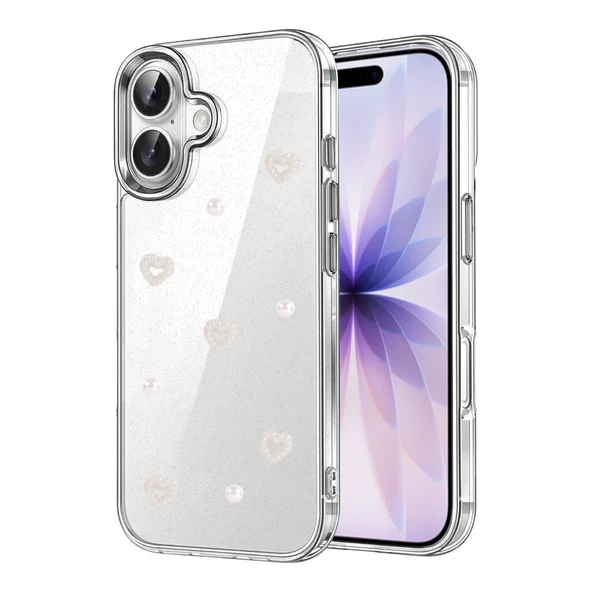 iPhone 16 Uyumlu Plus Fiyonk Desenli Kapak - Desen 10 ürün görseli 1