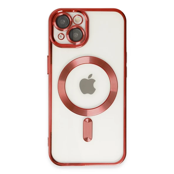 iPhone 14 Uyumlu Plus Kılıf Kross Magneticsafe Kapak - Kırmızı ürün görseli 1
