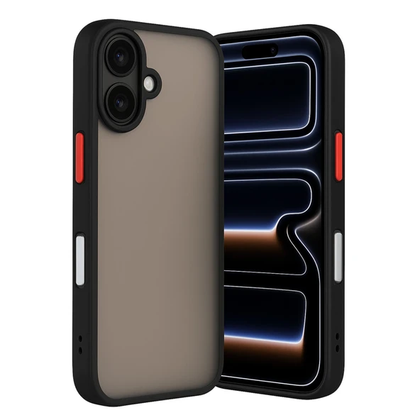 iPhone 17 Uyumlu Kılıf Montreal Silikon Kapak - Siyah ürün görseli 1