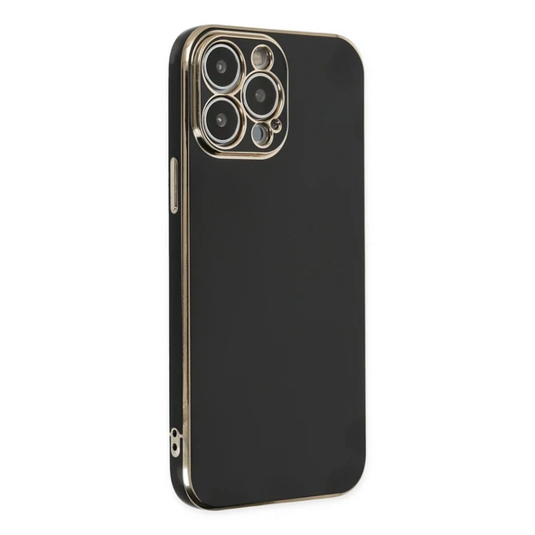 iPhone 14 Uyumlu Pro Kılıf Volet Silikon - Siyah ürün görseli 1