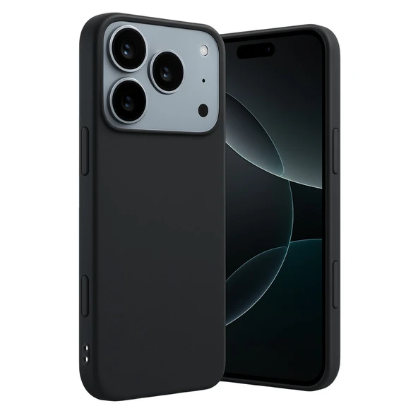 iPhone 17 Pro Uyumlu First Silikon - Siyah ürün görseli 1