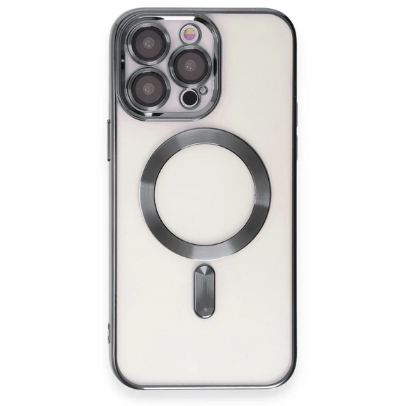 iPhone 15 Uyumlu Pro Kılıf Kross Magneticsafe Kapak - Titan Gri ürün görseli 1