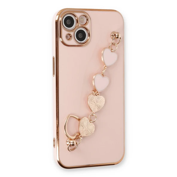 iPhone 14 Uyumlu Kılıf Esila Silikon - Pudra ürün görseli 1