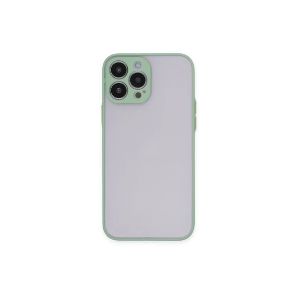 iPhone 15 Uyumlu Pro Max Kılıf Montreal Silikon Kapak - Açık Yeşil ürün görseli 1