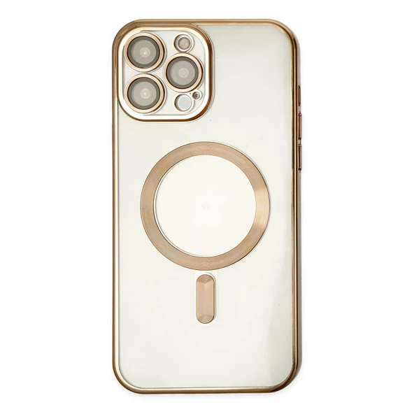 iPhone 14 Uyumlu Pro Kılıf Kross Magneticsafe Kapak - Gold ürün görseli 1