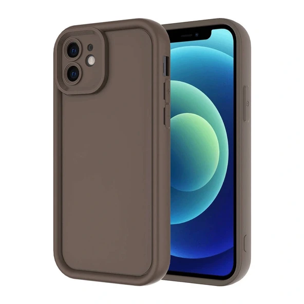 iPhone 11 Uyumlu Kılıf Viera Silikon - Kahverengi ürün görseli 1
