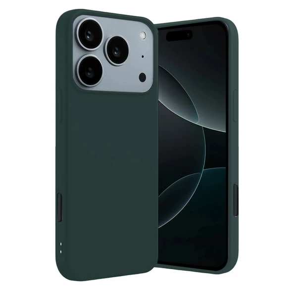 iPhone 17 Pro Max Uyumlu First Silikon - Koyu Yeşil ürün görseli 1