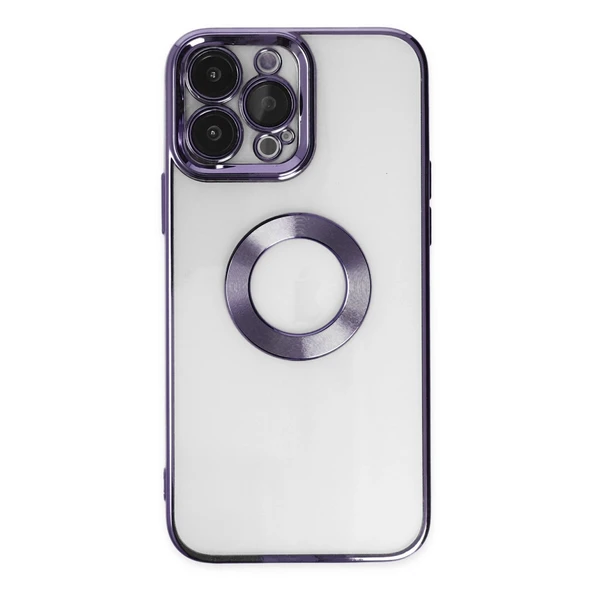 iPhone 14 Uyumlu Pro Kılıf Slot Silikon - Mor ürün görseli 1