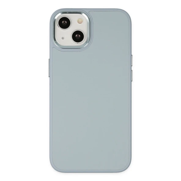 iPhone 14 Uyumlu Plus Kılıf Asya Deri Silikon - Sierra Blue ürün görseli 1