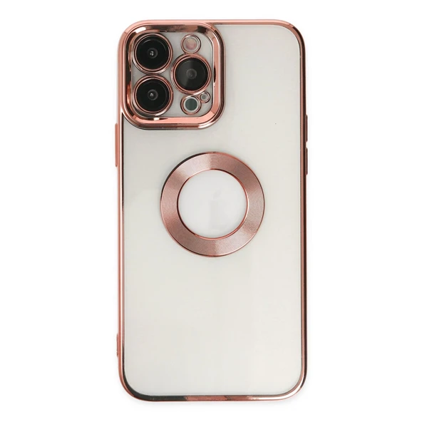 iPhone 14 Uyumlu Pro Max Kılıf Slot Silikon - Rose Gold ürün görseli 1
