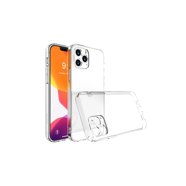 iPhone 14 Uyumlu Pro Max Kılıf Lüx Şeffaf Silikon ürün görseli 1