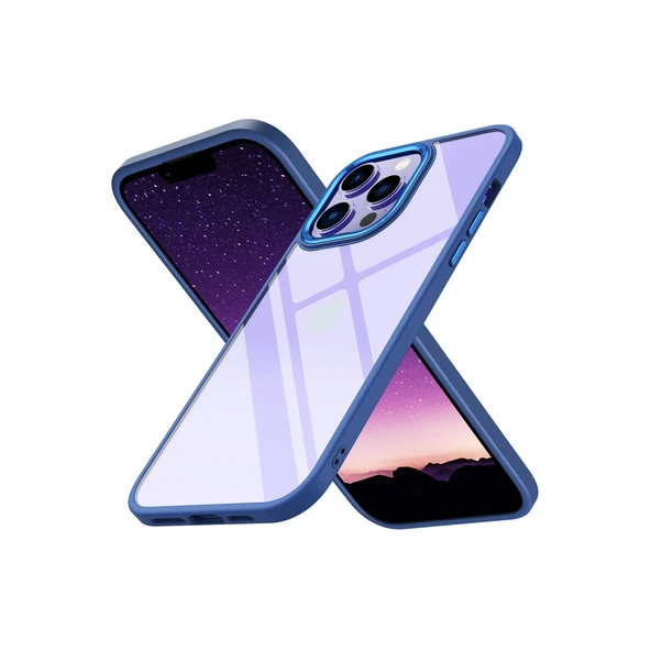 iPhone 14 Uyumlu Pro Max Kılıf Power Silikon - Mavi ürün görseli 1