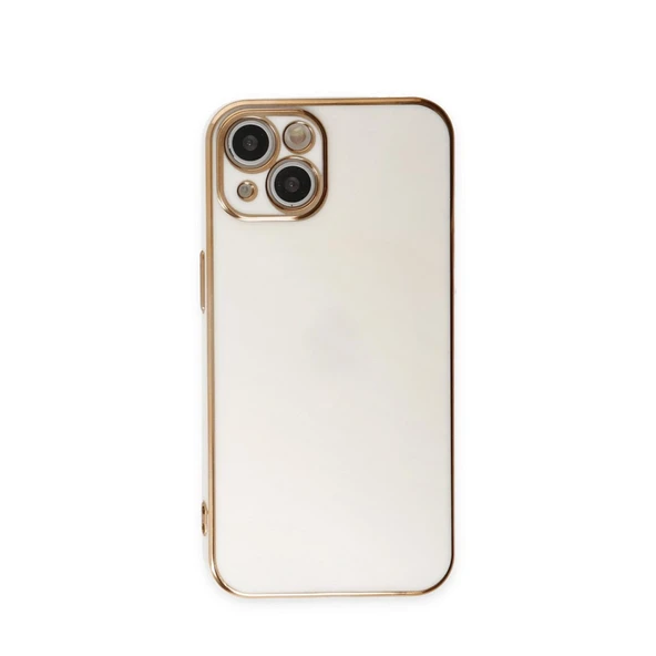 iPhone 15 Uyumlu Kılıf Volet Silikon - Beyaz ürün görseli 1