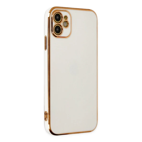 iPhone 12 Uyumlu Kılıf Volet Silikon - Beyaz ürün görseli 1