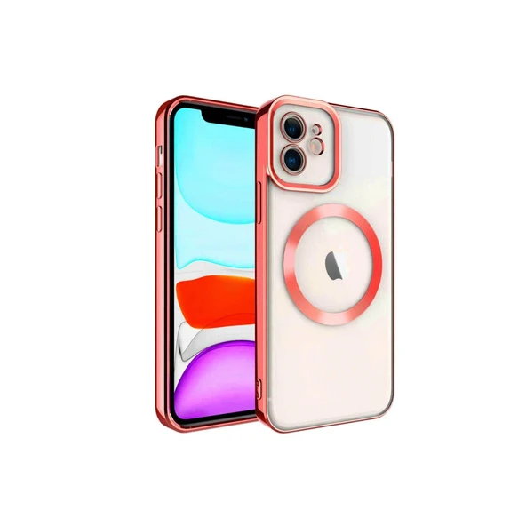 iPhone 11 Uyumlu Kılıf Kross Magneticsafe Kapak - Kırmızı ürün görseli 1