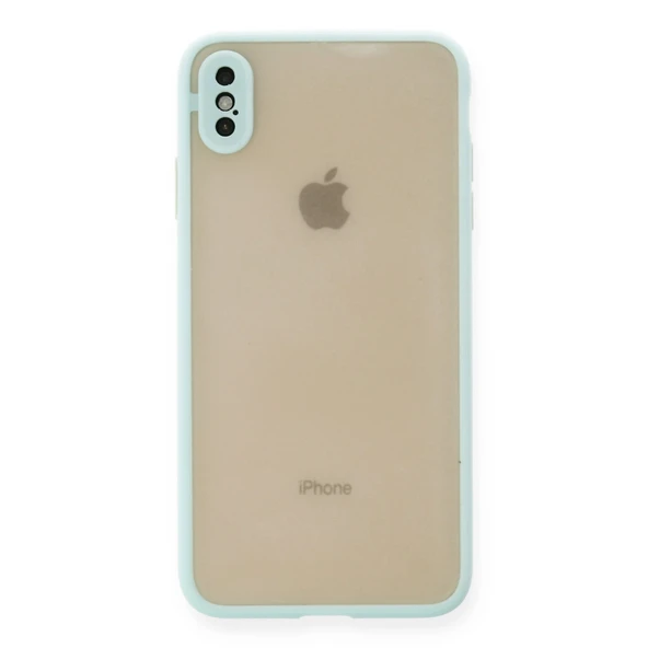 iPhone Xs Max Kılıf Montreal Silikon Kapak - Turkuaz ürün görseli 1