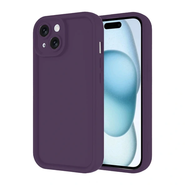 iPhone 14 Uyumlu Kılıf Viera Silikon - Mor ürün görseli 1