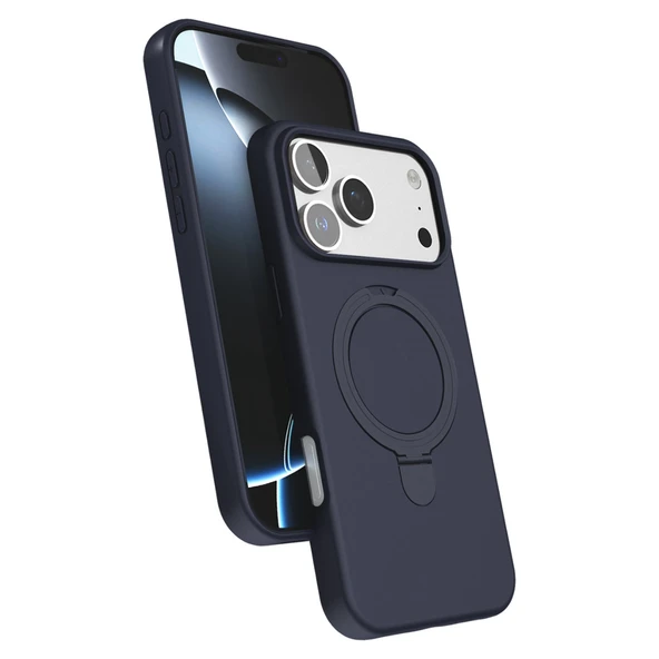 iPhone 17 Pro Max Uyumlu Regal Magsafe Standlı Kapak - Lacivert ürün görseli 1