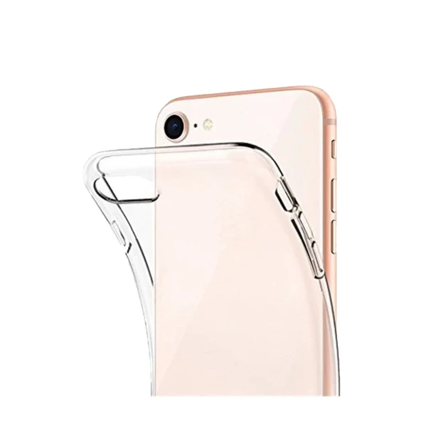 iPhone 7 Uyumlu Kılıf Lüx Şeffaf Silikon - Resim 2