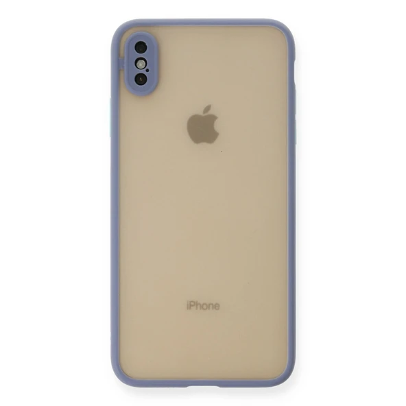 iPhone Xs Max Kılıf Montreal Silikon Kapak - Gri ürün görseli 1