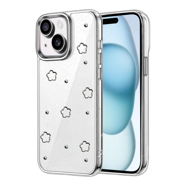 iPhone 15 Uyumlu Plus Fiyonk Desenli Kapak - Desen 2 ürün görseli 1