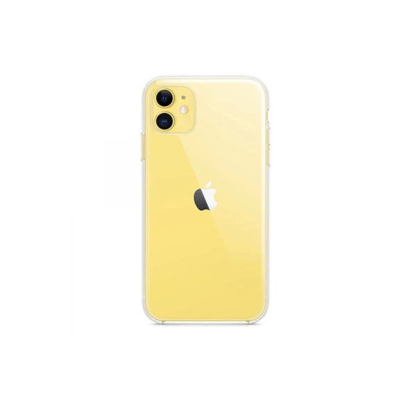 iPhone 11 Uyumlu Kılıf Lüx Şeffaf Silikon - Resim 4