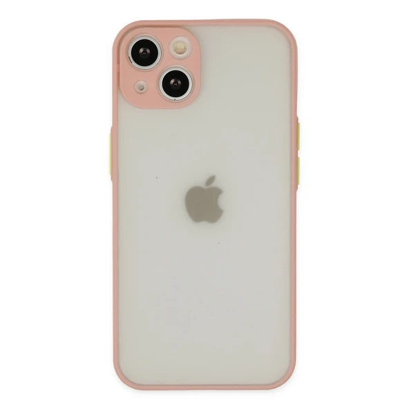 iPhone 14 Uyumlu Kılıf Montreal Silikon Kapak - Pembe ürün görseli 1